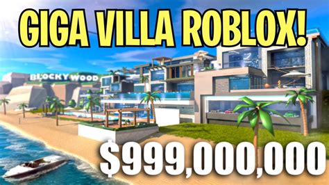 Costruisco Una Giga Mega Villa Su Roblox Youtube