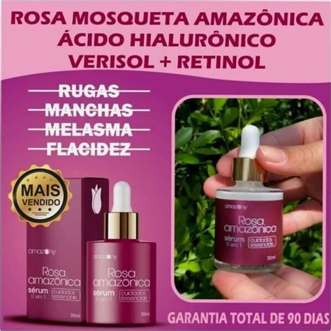 Sérum Rosa Amazônica 11 em 1 cuidados essenciais Shopee Brasil