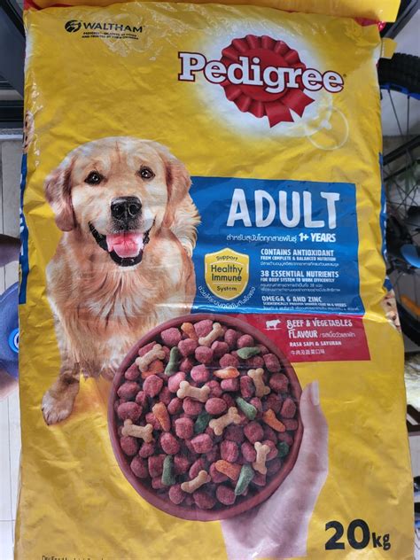 Pedigree Adult Beef 20kg Pet Supplies Pet Food On Carousell