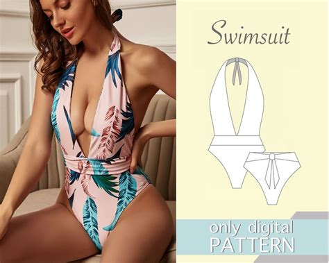 Swimsuit Pattern Xxs Xs S M L Xl Xxl Xxxl Sewing Pattern Bikini