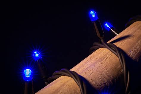 Lichtsnoer Buiten Koppelbaar Blauw 100 LEDs IP67