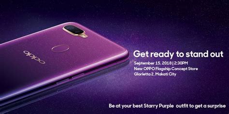 OPPO To Launch F9 Starry Purple Variant Full Specs PH Price Manila