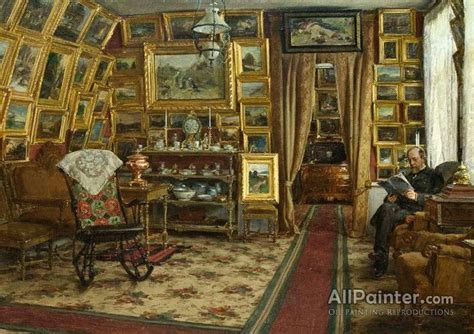 Johan Krouthén The Library Oil Painting Reproductions for sale ...