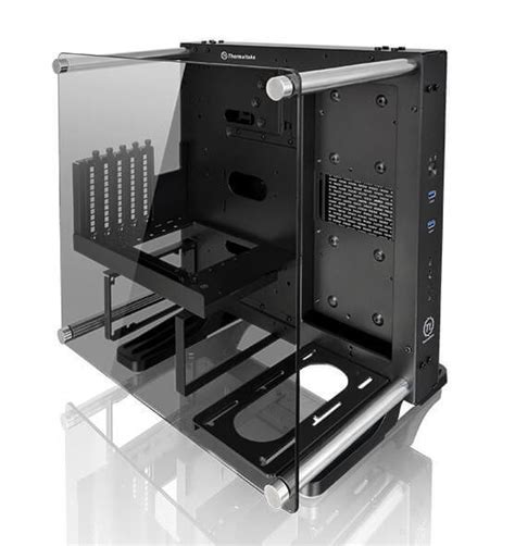 Buy Thermaltake Core P1 Tg Black Mini Itx Wall Mount Case No Psu Cases Scorptec Computers