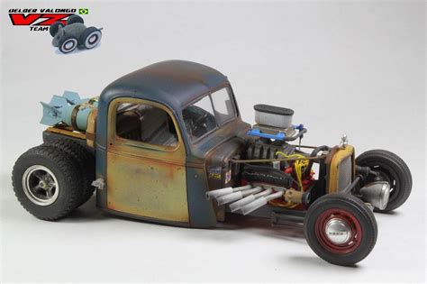 Pickup Chevy 41 Rat Rod Made In Brazil Under Glass Pickups Vans