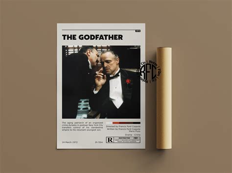 The Godfather Retro Movie Poster