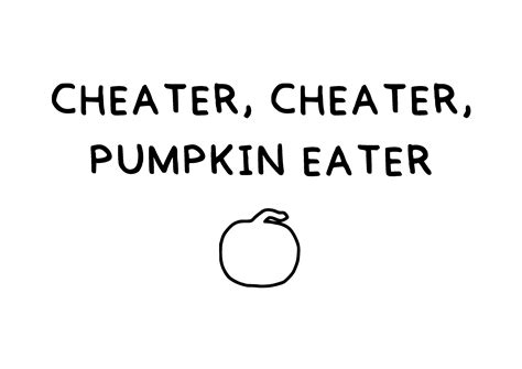 Cheater Cheater Pumpkin Eater Banner Graphic by Filucry · Creative Fabrica