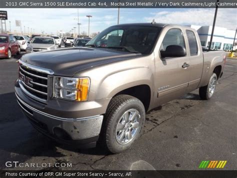 Mocha Steel Metallic 2013 Gmc Sierra 1500 Sle Extended Cab 4x4 Very