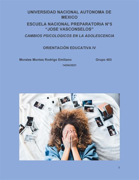 Cambios Psicologicos En La Adolescencia By Rodrigo Morales Issuu