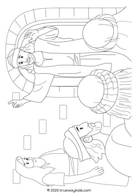 Jonah Goes To Nineveh Coloring Pages