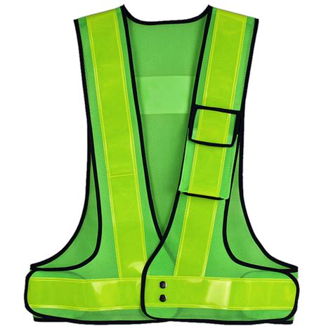 Summer Mesh Hi Vis Safety Reflective Running Safety Led Light Vest Reflective Vest And Hi Viz