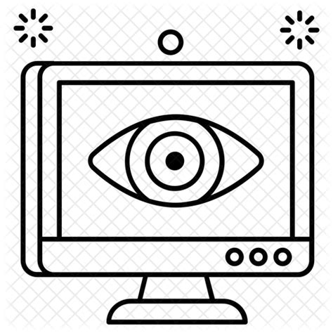 Computer Vision Icon Download In Line Style