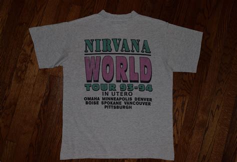 1993 Nirvana In Utero Tour T Shirt Artofit