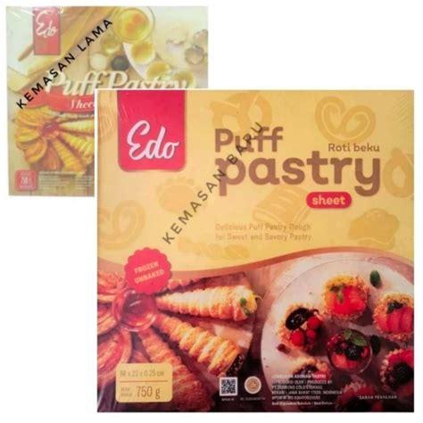 Jual Edo Puff Pastry Sheet Adonan Roti Gr Shopee Indonesia