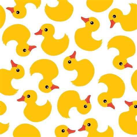 Premium Vector Rubber Duck Seamless Pattern