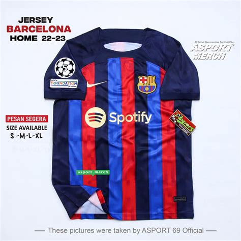 Jual Jersey Baju Bola Barcelona Home Soccer Jersey Barca