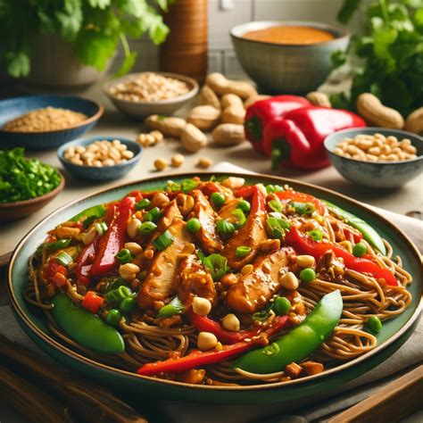 Irresistible Spicy Peanut Chicken With Soba Noodles A Flavor Explosion