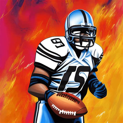 Realistic Graffiti Digital Nfl Football Players · Creative Fabrica