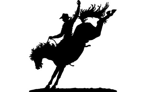 Bucking Horse Silhouette at GetDrawings | Free download