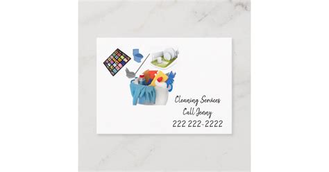 Business Cards, Cleaning Services Business Card | Zazzle