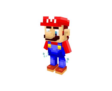 Mario Minecraft 3d