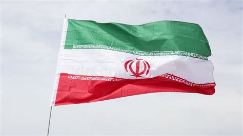 Iran Flag Waving Against the Blue Sky Stock Footage - Video of state, fluttering: 282177972