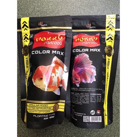 Jual Makanan Ikan Hokky Color MAX Kemasan 100gr Shopee Indonesia