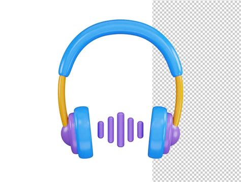 Ic Ne De Casque Sans Fil Rendu D Illustration Vectorielle Psd Premium