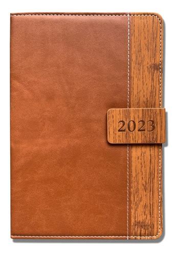 Agenda Ejecutiva Brown Wood Magnetic 2023 Envío gratis