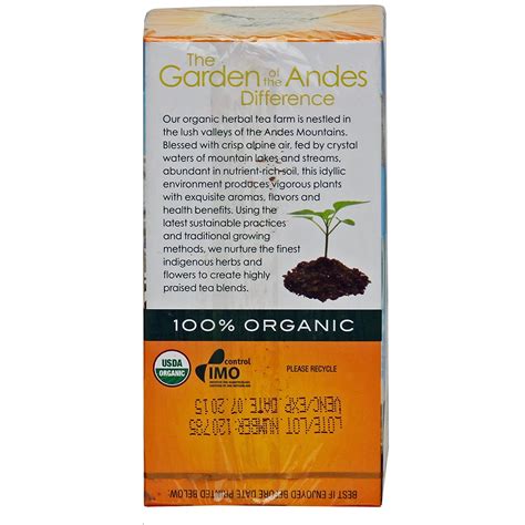 Garden Of The Andes 100 Organic Herbal Tea Rosehip And Hibiscus 20 Count N17 Free Image Download