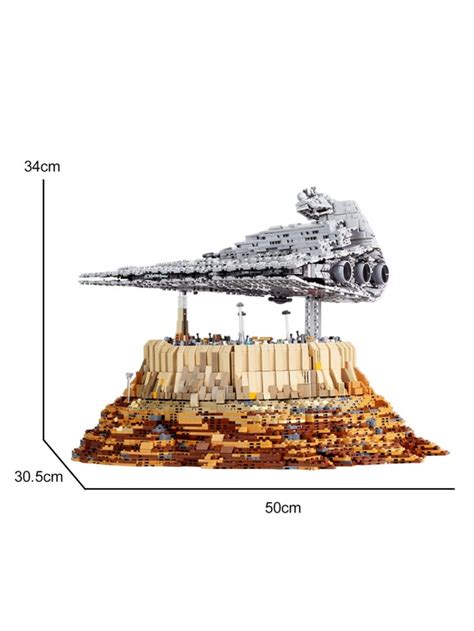 Mould King 21007 MOC The Empire Over Jedha City Super Star Destroyer