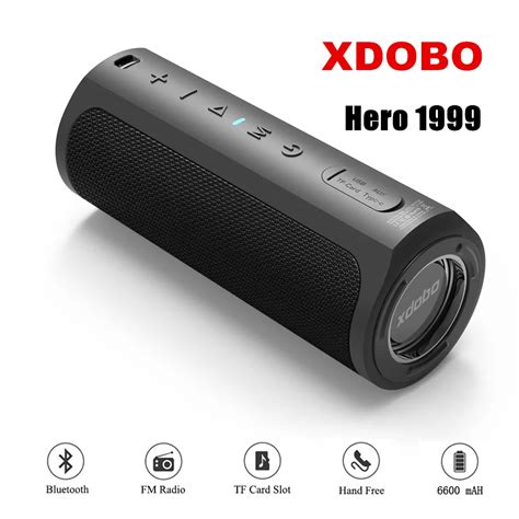 XDOBO Alto Falante Bluetooth Port Til IPX7 TWS Subwoofer Sem Fio BT TF