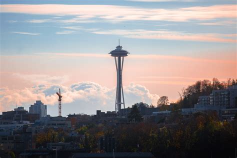 Seattle Sunset Royalty Free Stock Photo