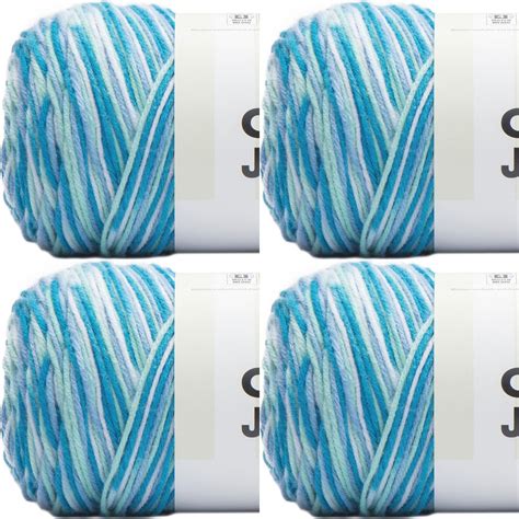 Spinrite Caron Jumbo Print Yarn Blue Raspberry 1 Pack Of 4 Piece