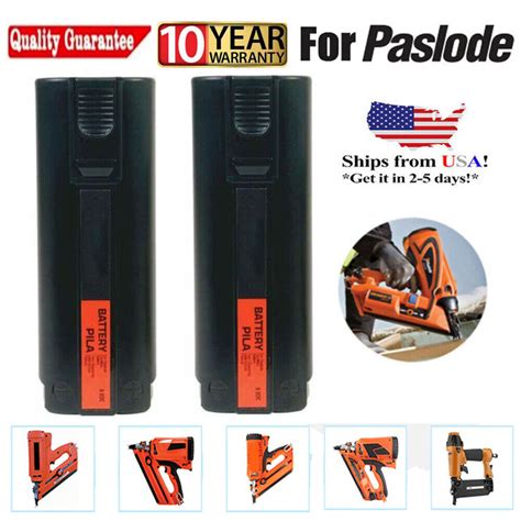 2 PACK For Paslode Impulse 6V 4800mAh 404717 Ni MH Battery Nailer