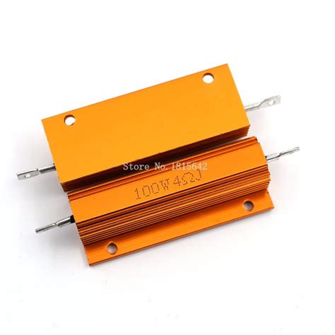 Rx W R Rj Watt Metal Shell Aluminium Gold Resistor High