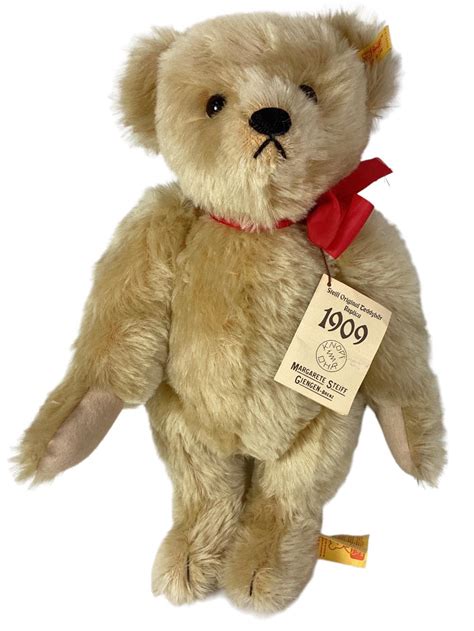 Lot Steiff Replica Original Teddybar Gold Mohair Bear