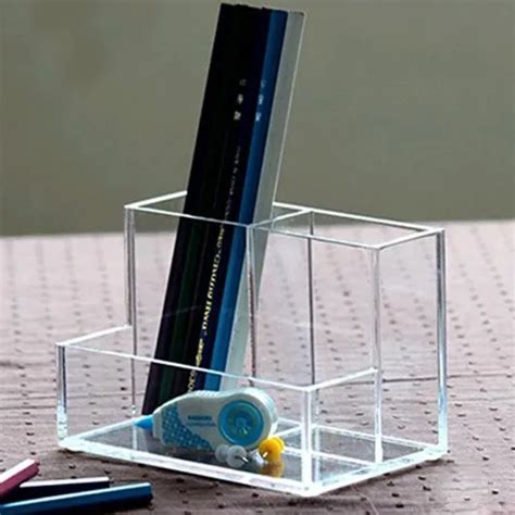 Clear Plastic Pen Holder Acrylic Stationery Holder Pen Display Stand