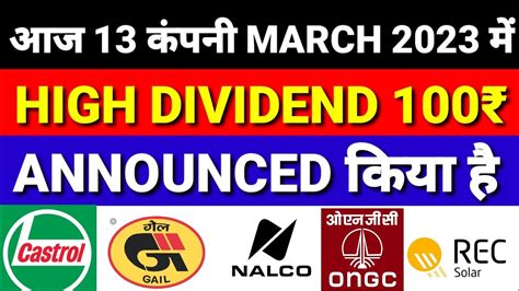 Upcoming High Dividend Paying Stocks March Dividend Stocks