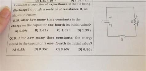 Solved Consider A Capacitor Of Capacitance C That Is Being Chegg