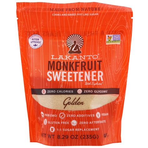 Lakanto Monkfruit Sweetener With Erythritol Golden Oz G