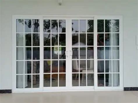 Sliding Interior UPVC Casement Doors With Georgian Bars Door Open