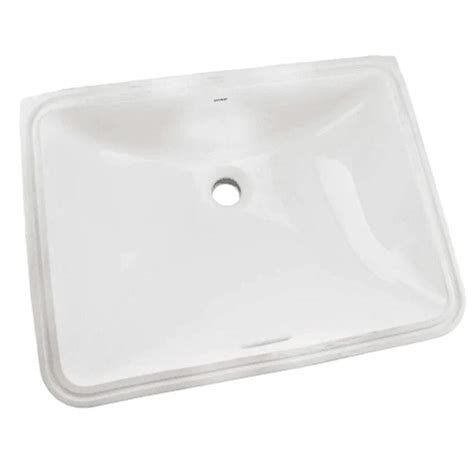 Toto Lt1535g01 Rectangular Undercounter Sink With Overflow White