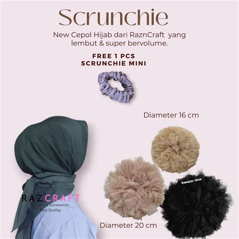 Jual Scrunchie Tile Premium Cepol Hijab Grosiran Scrunchie By