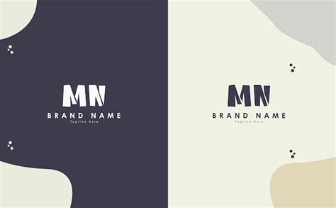 Premium Vector | Mn letters vector logo design