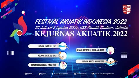 Kejurnas Akuatik Bertajuk Festival Akuatik Indonesia 2022 Berlangsung