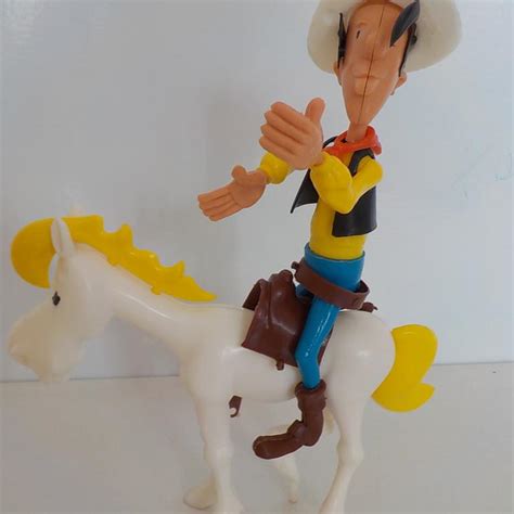 Lot 6 Figurines Plastique Lucky Luke Les Daltons Et Jolly Jumper