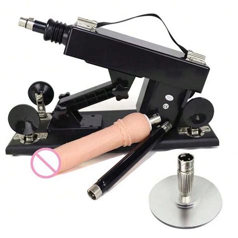 Female Masturbation Sex Machine With Dildo And 3XLR Suction Cup Dildo