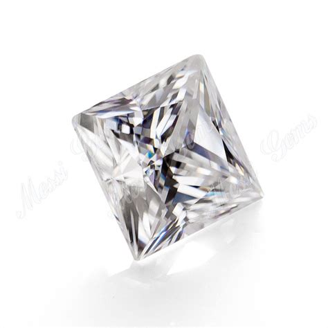 Square Princess Cut Loose Stone Moissanite