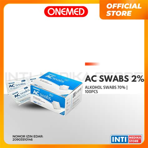 Jual ONEMED AC Swabs 2 Alcohol Swab Tissue Alkohol One Med